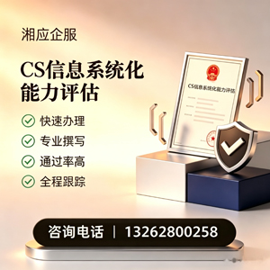 柳州CS信息系统化能力评估申报服务