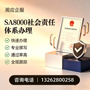 柳州SA8000社会责任体系认证服务